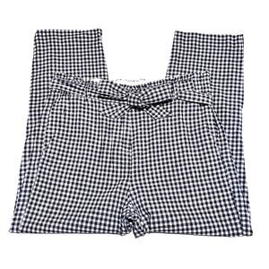 Hatley Navy and White Checkered Cropped Pants